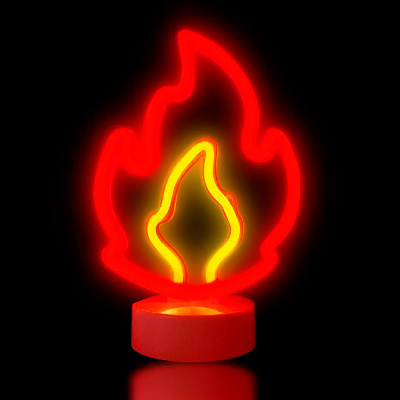 Ночник неоновый детский Fire iLikeGift 151-2022081 1